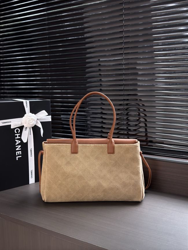 Chanel Shopping Bag AS6428 Dark Beige & camel