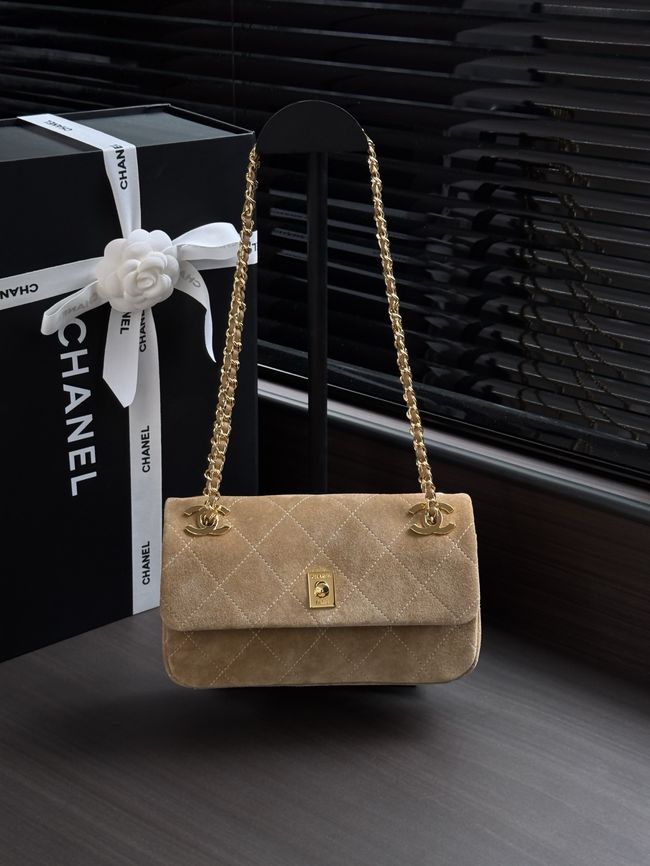 Chanel small Flap Bag AS6449 dark Beige