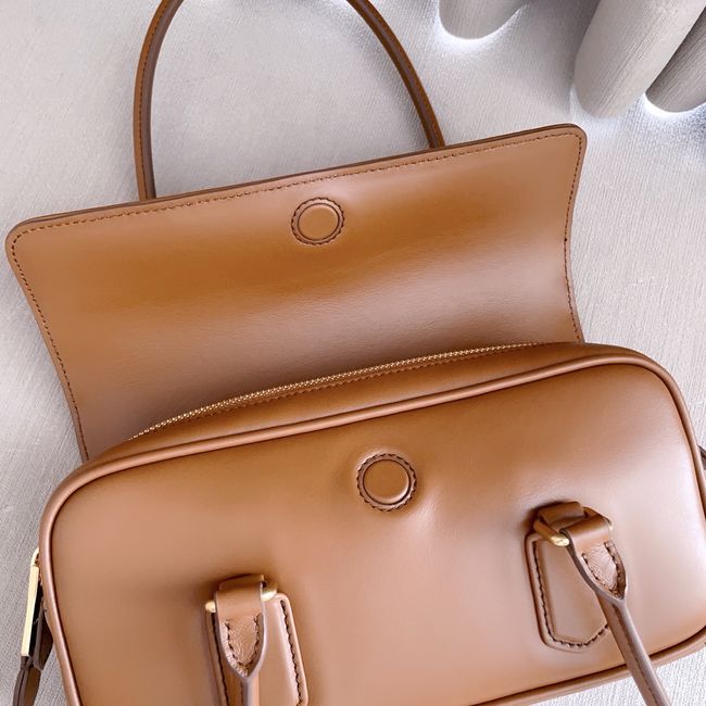 MIUMIU Arcadie leather bag 5BD282 light camel