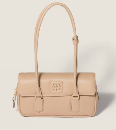 MIUMIU Arcadie leather bag 5BD282 sandy