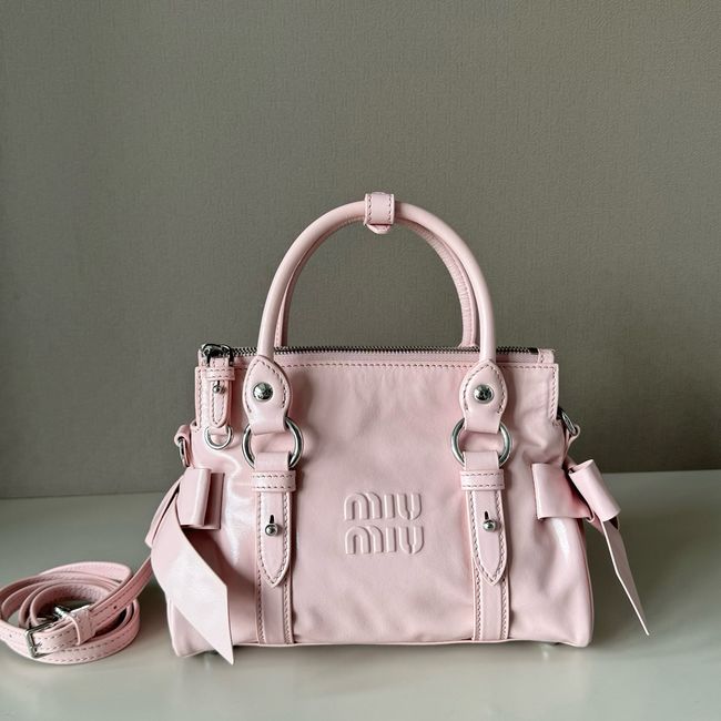 MIUMIU Patent leather bag 5BA336 Rose red