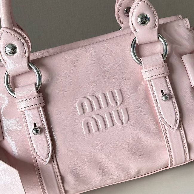 MIUMIU Patent leather bag 5BA336 Rose red