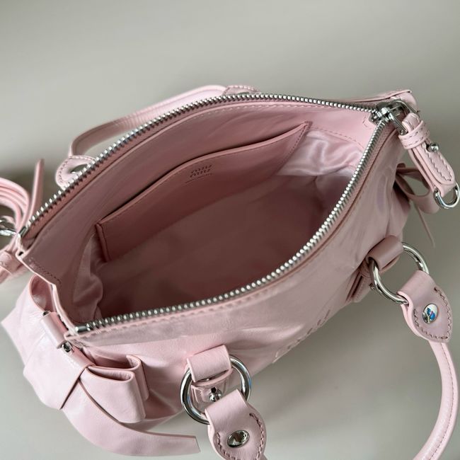 MIUMIU Patent leather bag 5BA336 Rose red