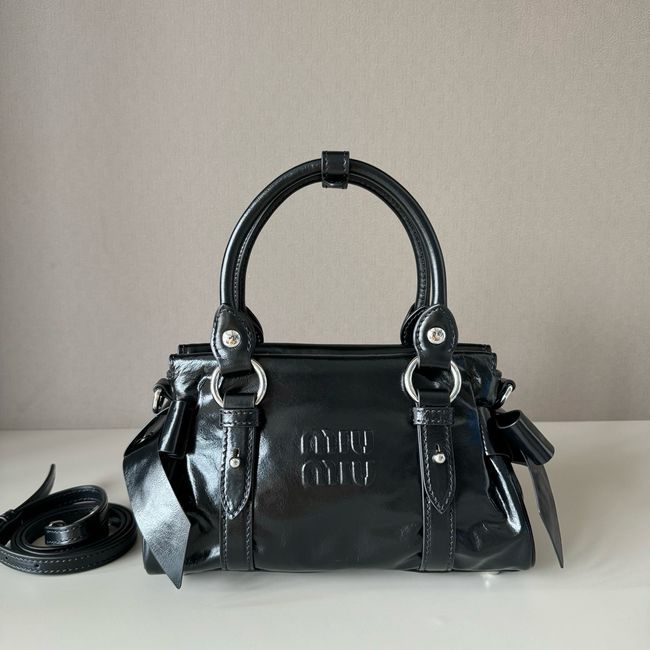 MIUMIU Patent leather bag 5BA336 black MIUMIU Patent leather bag 5BA336 black