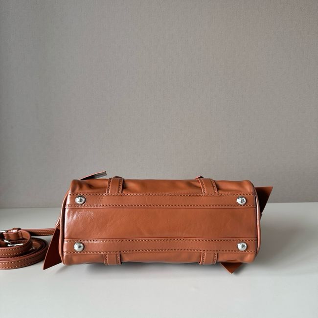MIUMIU Patent leather bag 5BA336 rosewood color