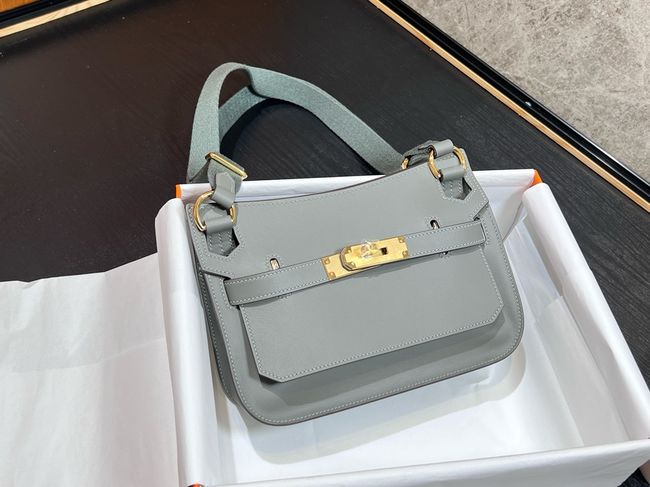 Hermes Jypsiere mini shoulder bag H088004 Cloudy gray &gold buckle Hermes Jypsiere mini shoulder bag H088004 Cloudy gray &gold buckle