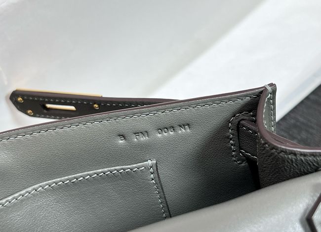 Hermes Jypsiere mini shoulder bag H088004 Cloudy gray &gold buckle Hermes Jypsiere mini shoulder bag H088004 Cloudy gray &gold buckle