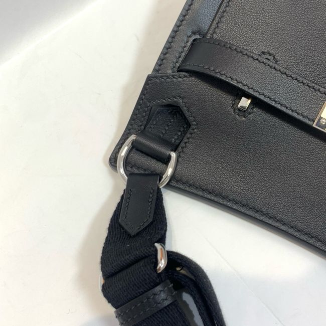 Hermes Jypsiere mini shoulder bag H088004 black Hermes Jypsiere mini shoulder bag H088004 black