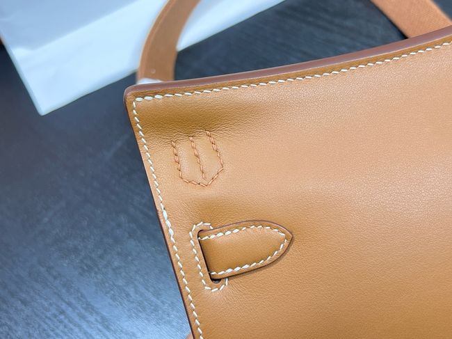 Hermes Jypsiere mini shoulder bag H088004 golden brown