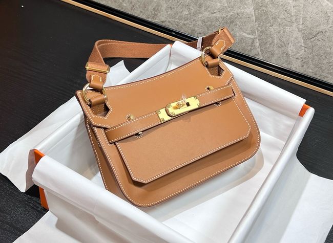 Hermes Jypsiere mini shoulder bag H088004 golden brown