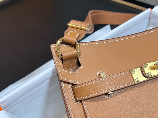 Hermes Jypsiere mini shoulder bag H088004 golden brown
