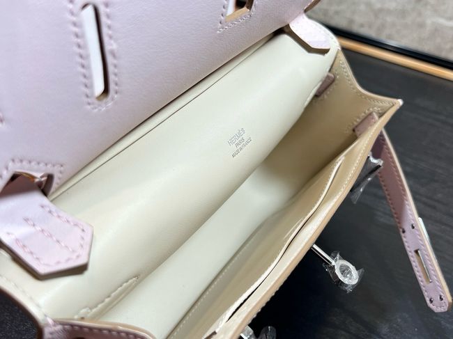 Hermes Jypsiere mini shoulder bag H088004 light pink