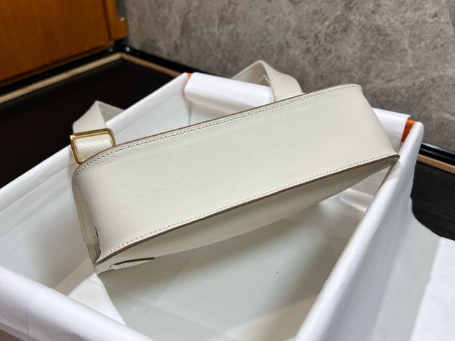 Hermes Jypsiere mini shoulder bag H088004 white &gold buckle Hermes Jypsiere mini shoulder bag H088004 white &gold buckle