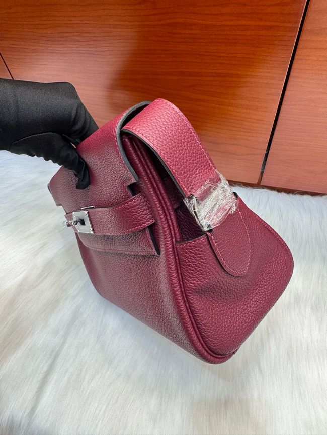 Hermes kelly messenger bag H08801 Wine