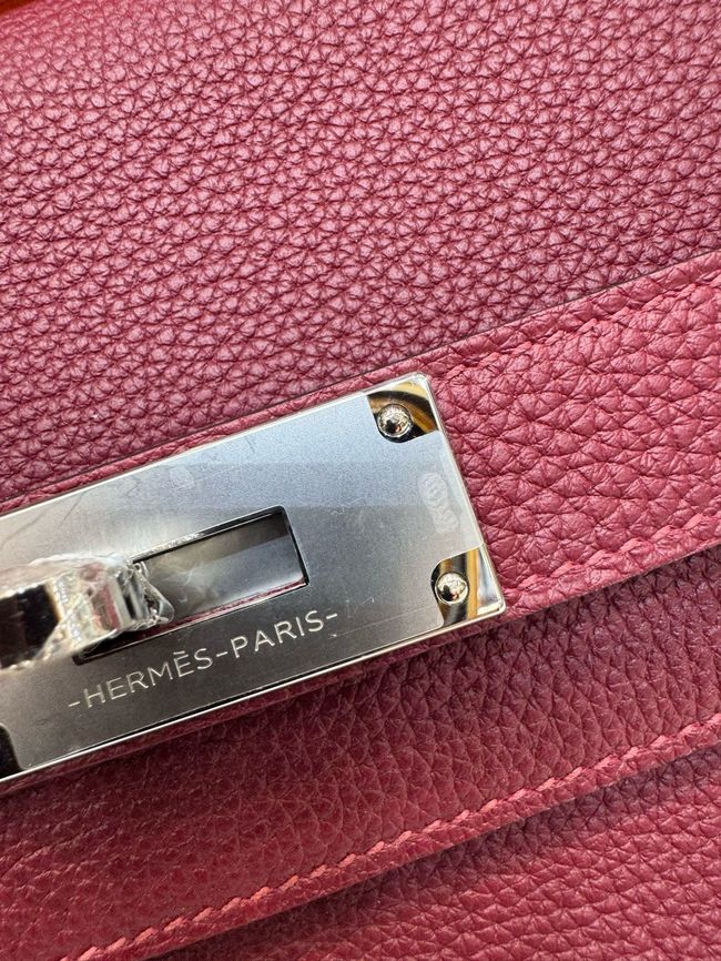 Hermes kelly messenger bag H08801 Wine