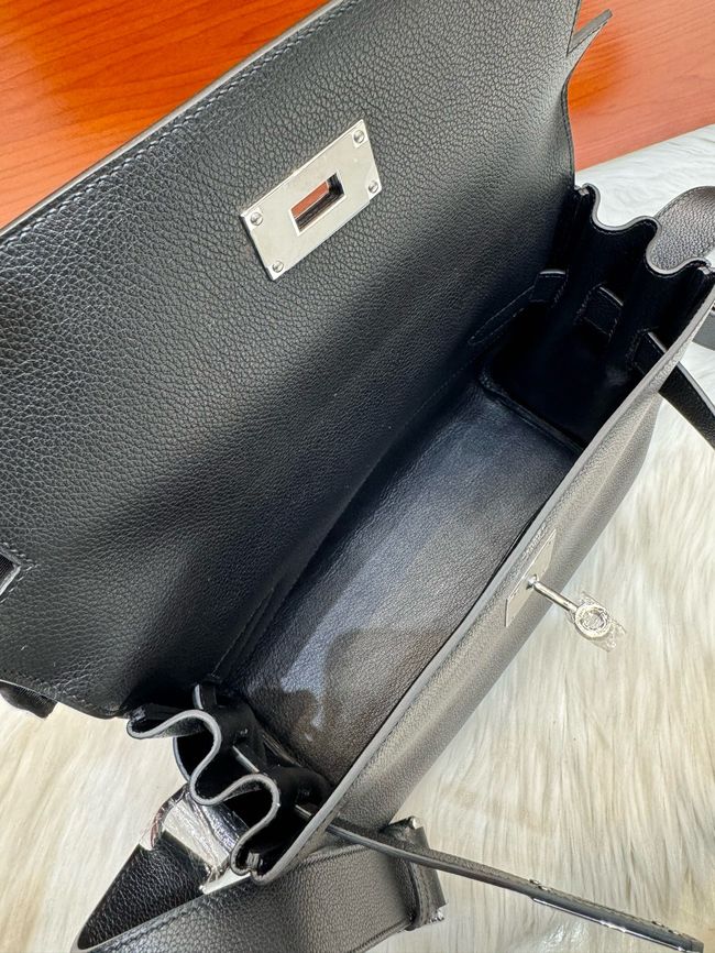 Hermes kelly messenger bag H08801 black