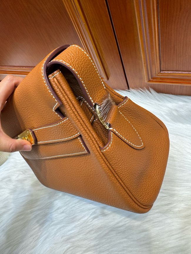 Hermes kelly messenger bag H08801 golden brown