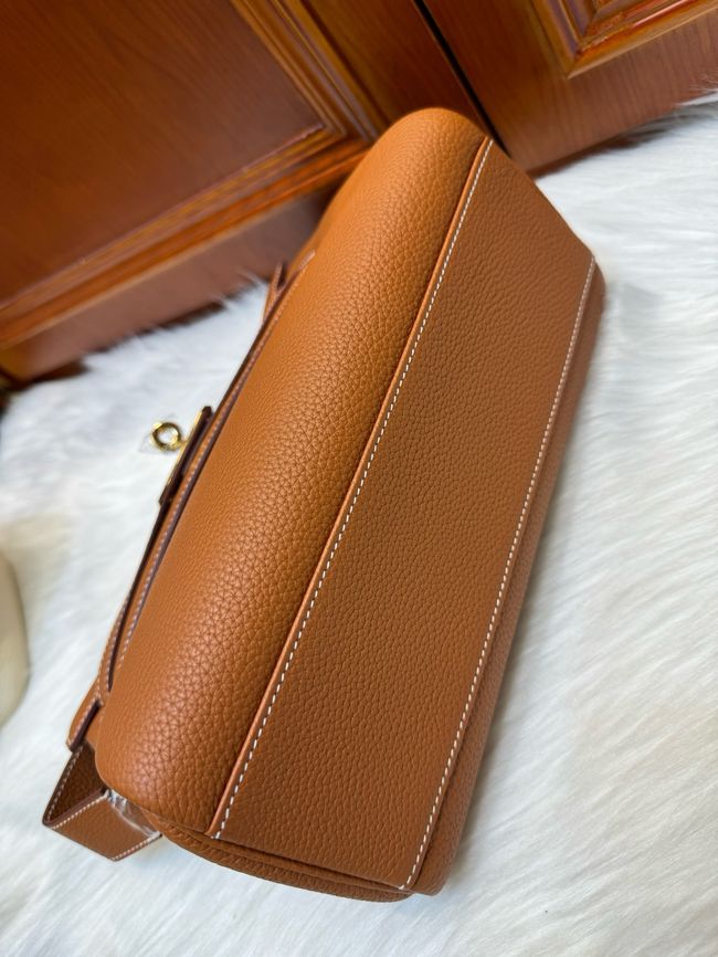Hermes kelly messenger bag H08801 golden brown
