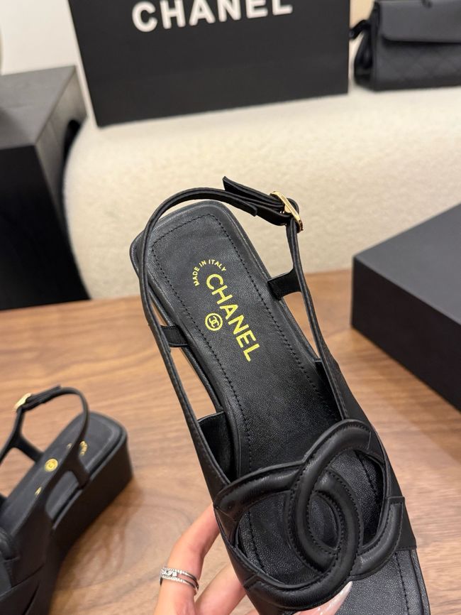 CHANEL Sandals Calfskin 55mm G47401-2