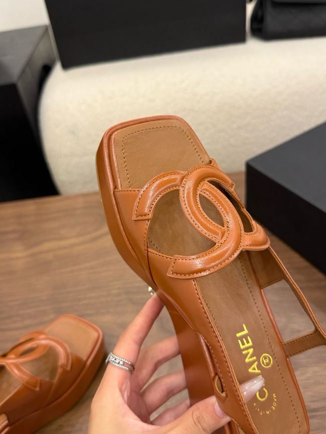 CHANEL Sandals Calfskin 55mm G47401-3