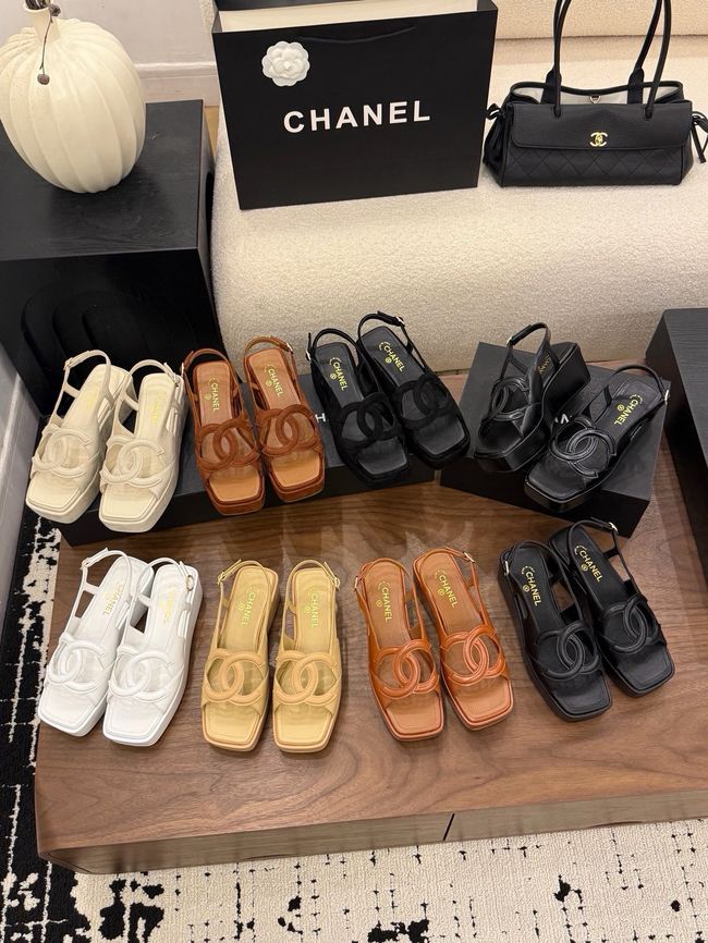 CHANEL Sandals Calfskin 55mm G47401-3