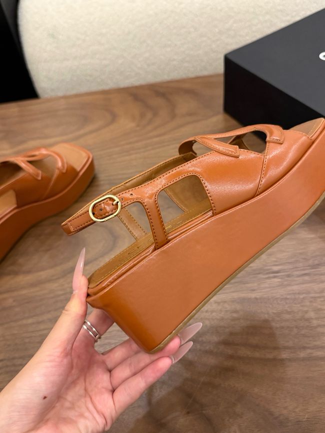 CHANEL Sandals Calfskin 55mm G47401-3
