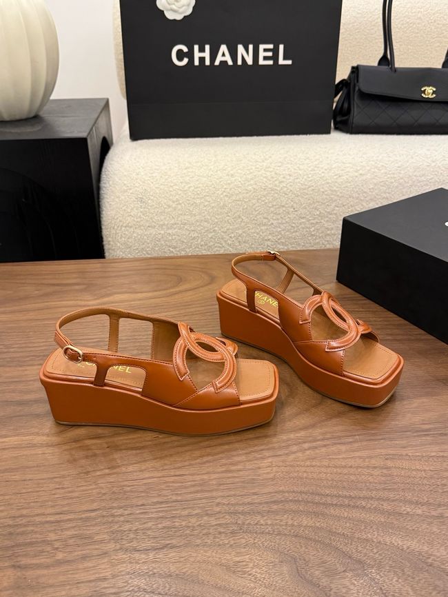 CHANEL Sandals Calfskin 55mm G47401-3