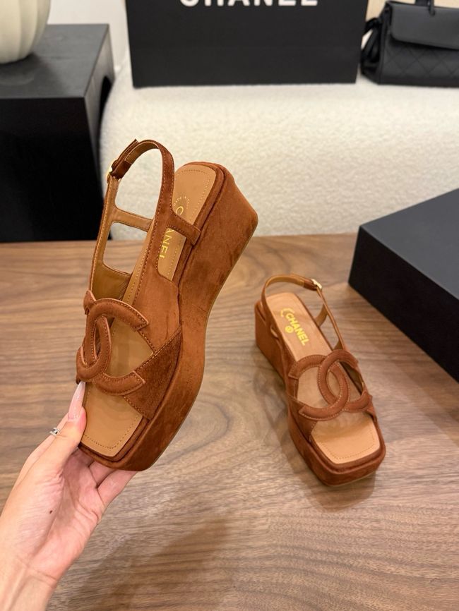 CHANEL Sandals Calfskin 55mm G47401-7