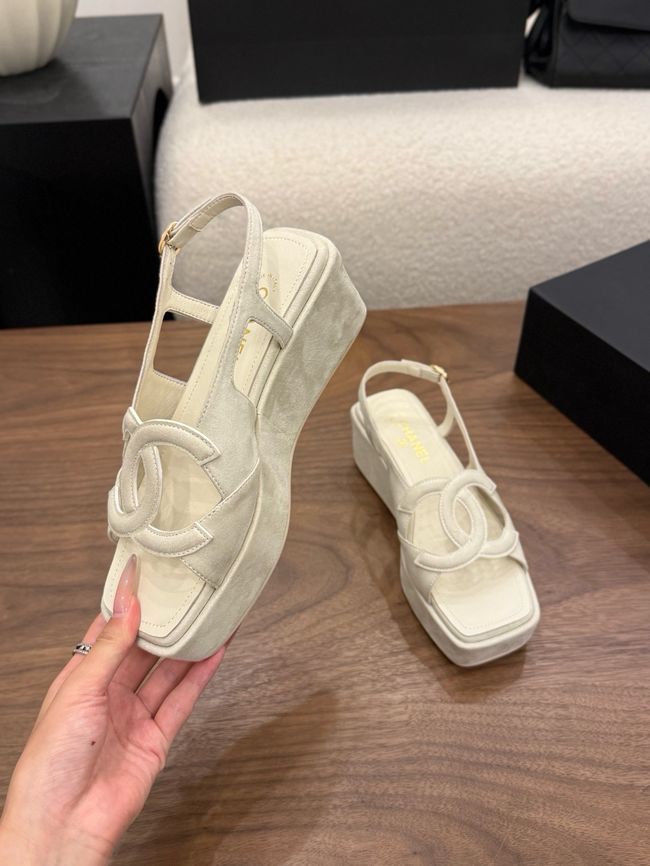CHANEL Sandals Calfskin 55mm G47401-8