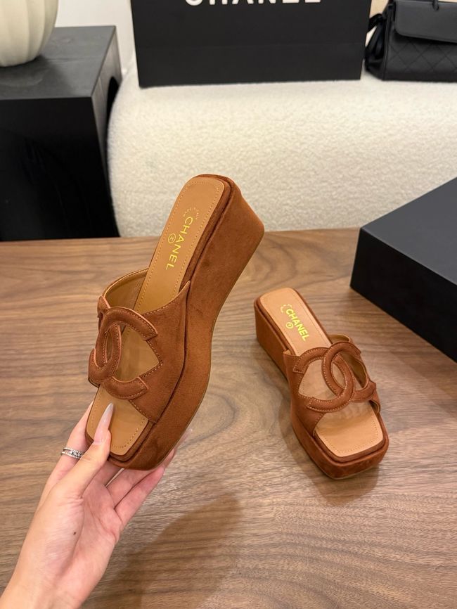 CHANEL slippers 5CM 64203-2