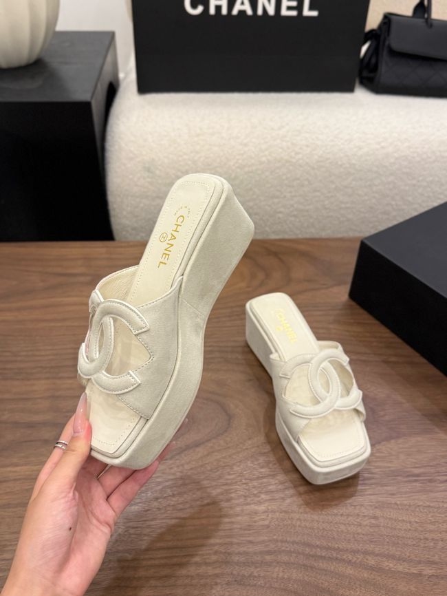 CHANEL slippers 5CM 64203-3