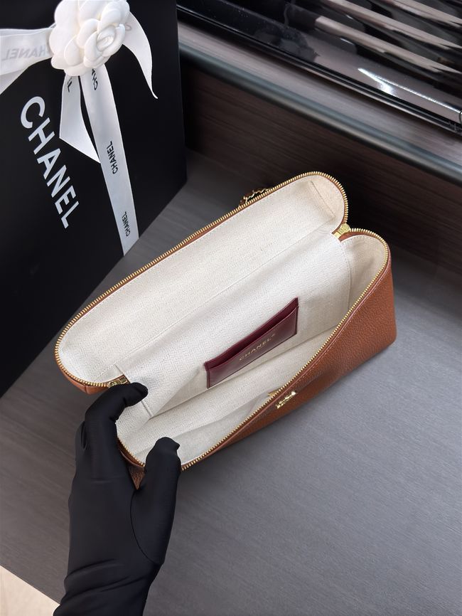 Chanel Large Vanity with chain AS6473 camel Chanel Large Vanity with chain AS6473 camel