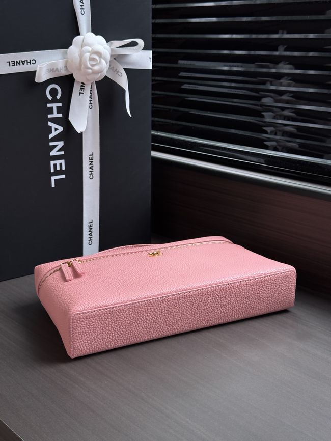 Chanel Large Vanity with chain AS6473 pink Chanel Large Vanity with chain AS6473 pink