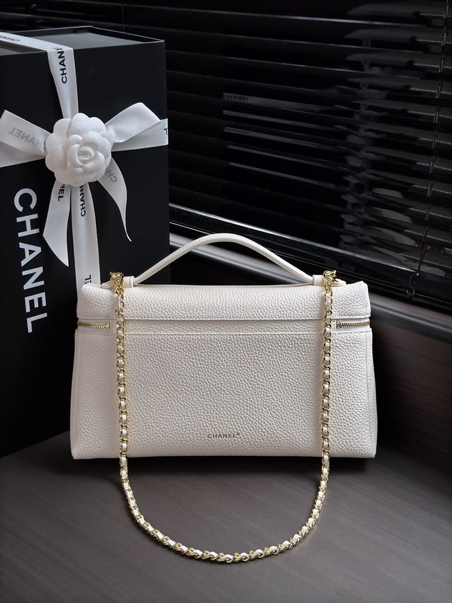 Chanel Large Vanity with chain AS6473 white Chanel Large Vanity with chain AS6473 white