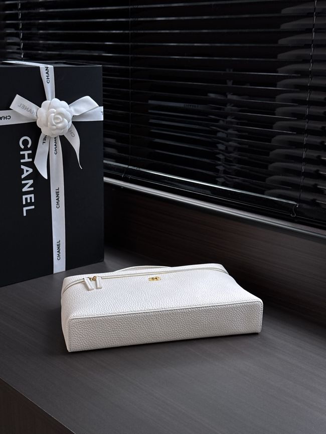 Chanel Large Vanity with chain AS6473 white Chanel Large Vanity with chain AS6473 white