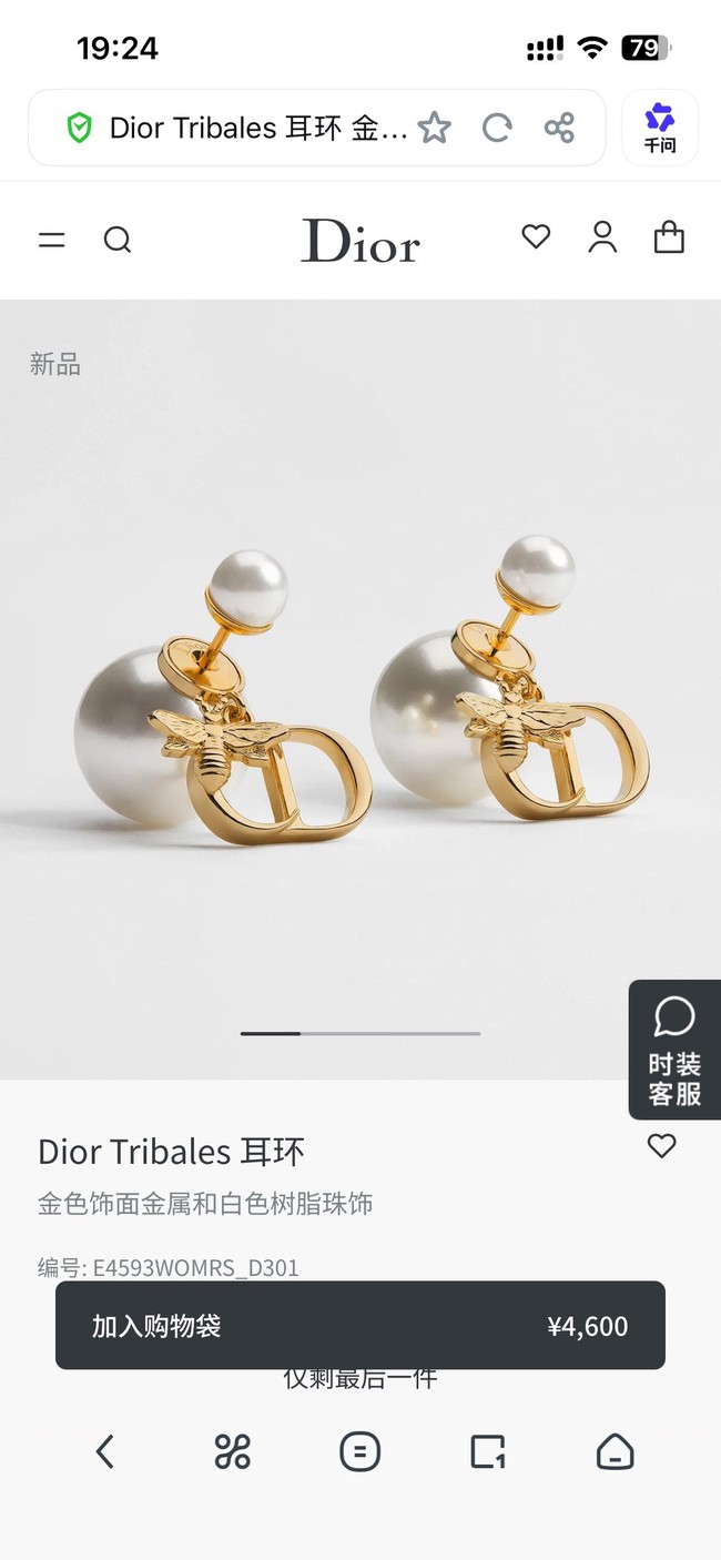 Dior Earrings CE89992