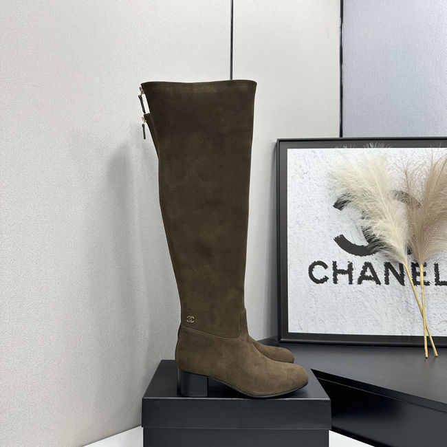 Chanel Calf Boots Suede 95411-2