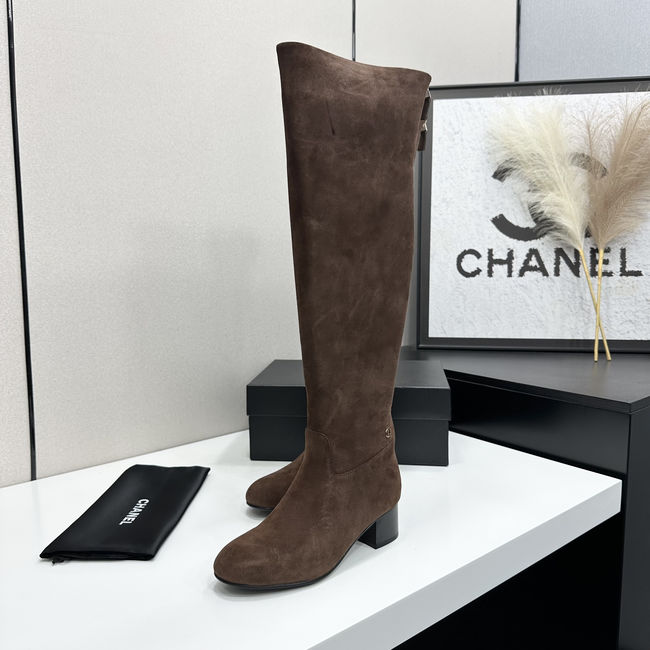 Chanel Calf Boots Suede 95411-3