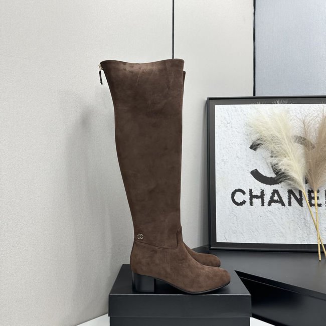 Chanel Calf Boots Suede 95411-3