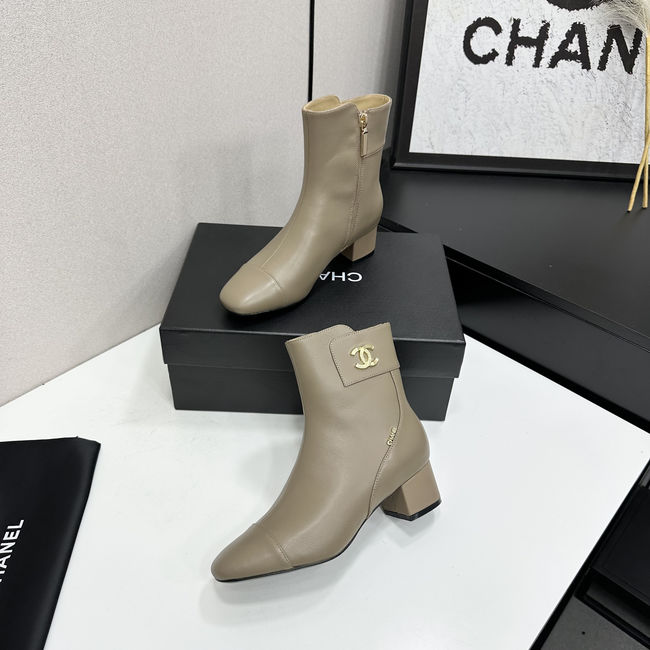 Chanel Mid-Calf Boots Shiny Calfskin 95408-2 Chanel Mid-Calf Boots Shiny Calfskin 95408-2