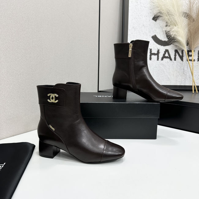 Chanel Mid-Calf Boots Shiny Calfskin 95408-3 Chanel Mid-Calf Boots Shiny Calfskin 95408-3