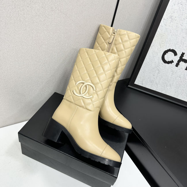 Chanel Mid-Calf Boots Shiny Calfskin 95409-1 Chanel Mid-Calf Boots Shiny Calfskin 95409-1