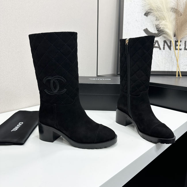 Chanel Mid-Calf Boots Suede 95409-2