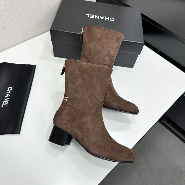 Chanel Mid-Calf Boots Shiny Calfskin 95410-1 Chanel Mid-Calf Boots Shiny Calfskin 95410-1