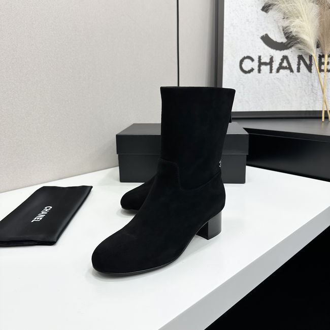 Chanel Mid-Calf Boots Suede 95410-2