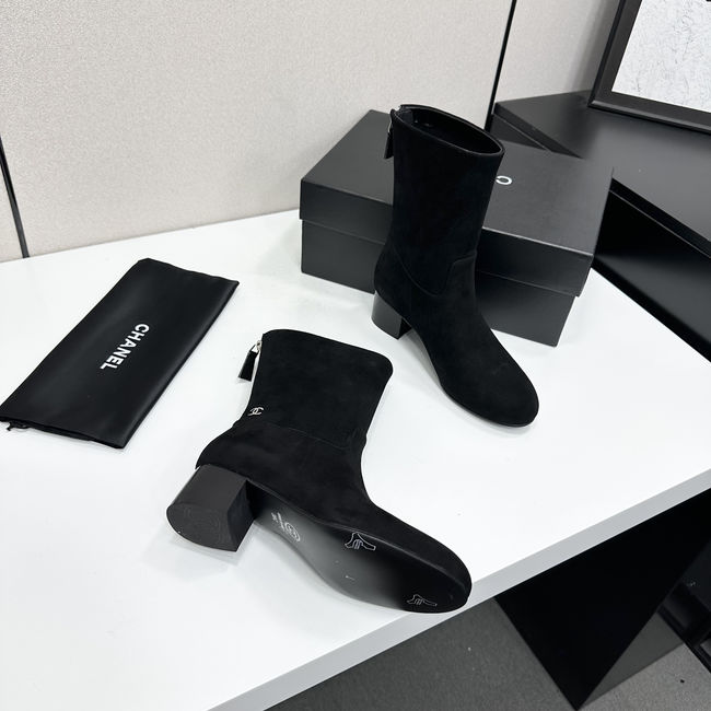 Chanel Mid-Calf Boots Suede 95410-2