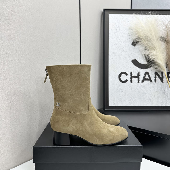 Chanel Mid-Calf Boots Suede 95410-3