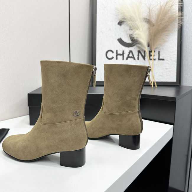 Chanel Mid-Calf Boots Suede 95410-3