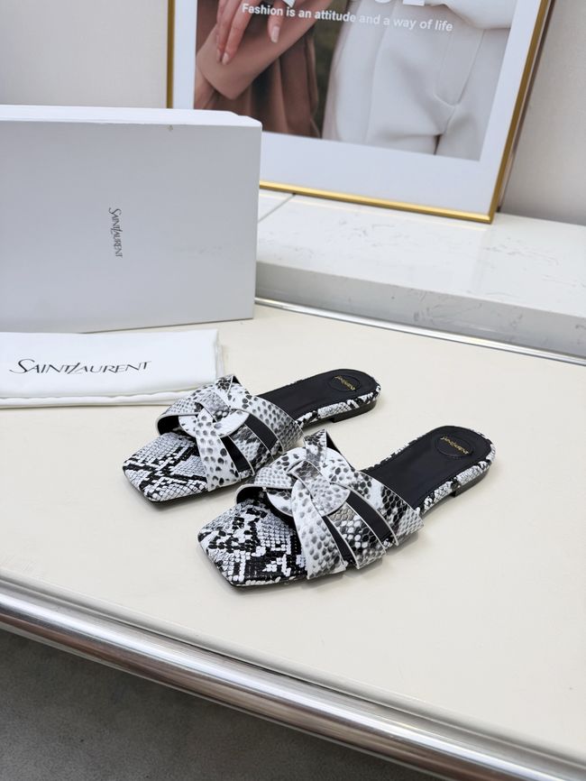 Saint Laurent tribute SANDALS in smooth leather 875936-13