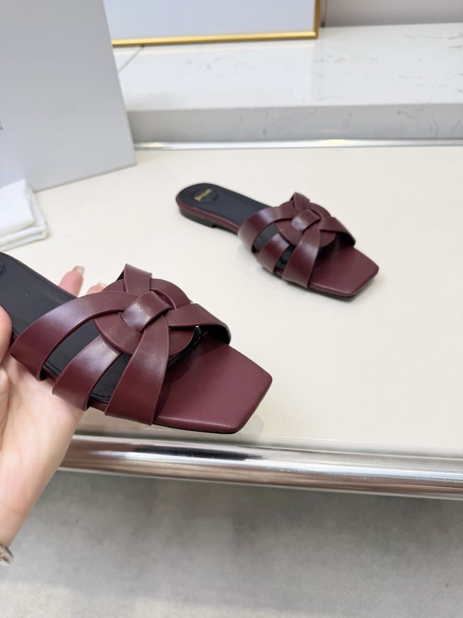 Saint Laurent tribute SANDALS in smooth leather 875936-2